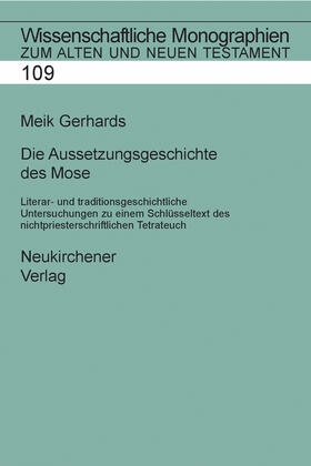 Gerhards |  Die Aussetzungsgeschichte des Mose | Buch |  Sack Fachmedien