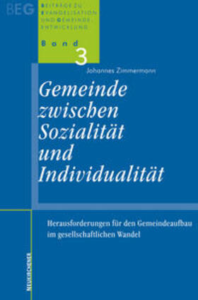 Zimmermann |  Gemeinde zwischen Sozialität und Individualität | Buch |  Sack Fachmedien