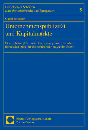 Schröder |  Schröder: Unternehmensp./Kapitalm. | Buch |  Sack Fachmedien