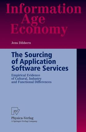 Dibbern |  The Sourcing of Application Software Services | Buch |  Sack Fachmedien