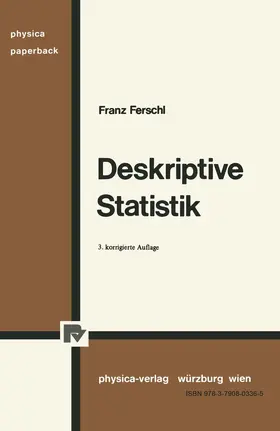 Ferschl |  Deskriptive Statistik | Buch |  Sack Fachmedien