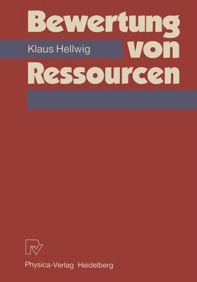 Hellwig |  Bewertung von Ressourcen | Buch |  Sack Fachmedien