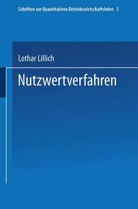 Lillich |  Nutzwertverfahren | Buch |  Sack Fachmedien