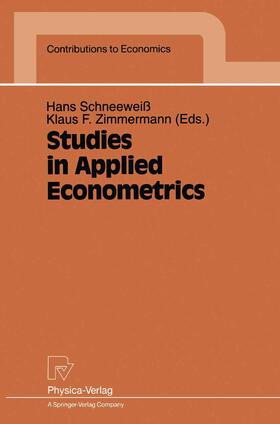 Zimmermann / Schneeweiß |  Studies in Applied Econometrics | Buch |  Sack Fachmedien