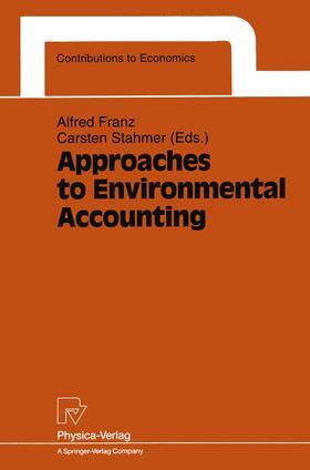 Stahmer / Franz |  Approaches to Environmental Accounting | Buch |  Sack Fachmedien