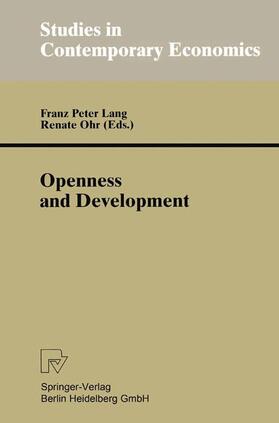 Ohr / Lang |  Openness and Development | Buch |  Sack Fachmedien