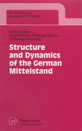 Structure and Dynamics of the German Mittelstand | Buch | 978-3-7908-1165-0 | sack.de