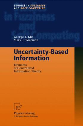 Wierman / Klir |  Uncertainty-Based Information | Buch |  Sack Fachmedien