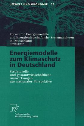  Energiemodelle zum Klimaschutz in Deutschland | Buch |  Sack Fachmedien