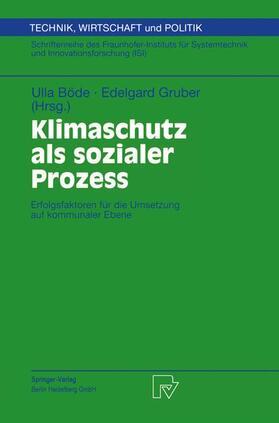 Gruber / Böde |  Klimaschutz als sozialer Prozess | Buch |  Sack Fachmedien
