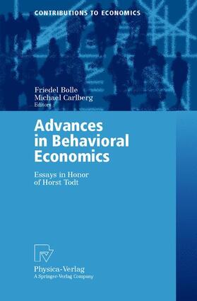 Carlberg / Bolle |  Advances in Behavioral Economics | Buch |  Sack Fachmedien