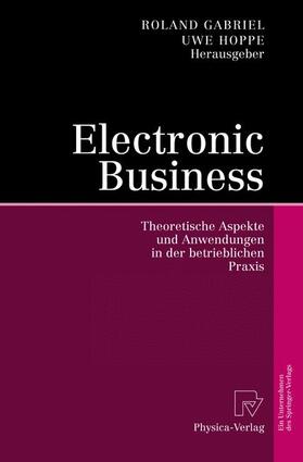 Hoppe / Gabriel |  Electronic Business | Buch |  Sack Fachmedien