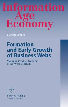 Steiner |  Formation and Early Growth of Business Webs | eBook | Sack Fachmedien