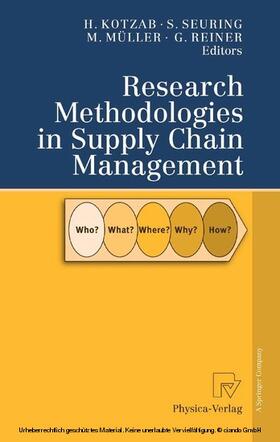 Kotzab / Seuring / Müller |  Research Methodologies in Supply Chain Management | eBook | Sack Fachmedien