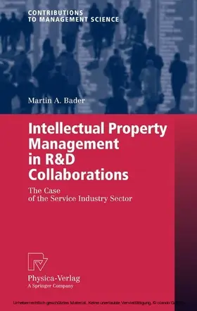 Bader |  Intellectual Property Management in R&D Collaborations | eBook | Sack Fachmedien