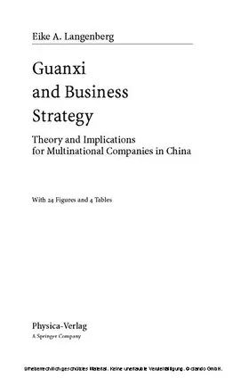 Langenberg | Guanxi and Business Strategy | E-Book | sack.de