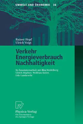 Hopf / Voigt |  Verkehr, Energieverbrauch, Nachhaltigkeit | eBook | Sack Fachmedien