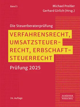 Preißer / Girlich |  Verfahrensrecht, Umsatzsteuerrecht, Erbschaftsteuerrecht | Buch |  Sack Fachmedien