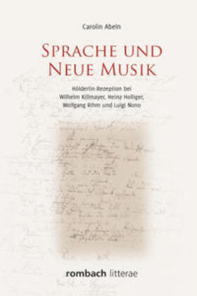 Abeln |  Sprache und Neue Musik | Buch |  Sack Fachmedien