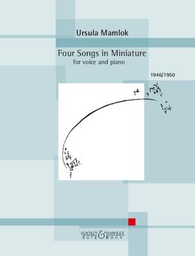  Four Songs in Miniature. Gesang und Klavier | Buch |  Sack Fachmedien