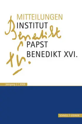 Voderholzer / Schaller / Heibl |  Mitteilungen Institut-Papst-Benedikt XVI. | Buch |  Sack Fachmedien