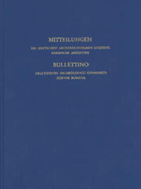  Mitteilungen des Deutschen Archäologischen Instituts, Römische Abteilung | Buch |  Sack Fachmedien