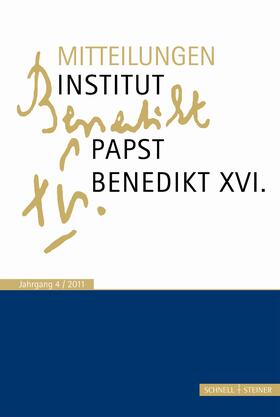 Voderholzer / Schaller / Heibl |  Mitteilungen Institut-Papst-Benedikt XVI. | Buch |  Sack Fachmedien