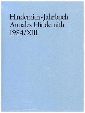 Hindemith-Institut, Frankfurt / Main |  Hindemith-Jahrbuch | Buch |  Sack Fachmedien