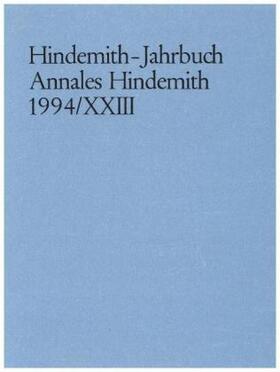 Hindemith-Institut, Frankfurt / Main |  Hindemith-Jahrbuch | Buch |  Sack Fachmedien