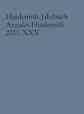 Hindemith-Institut, Frankfurt / Main |  Hindemith-Jahrbuch | Buch |  Sack Fachmedien