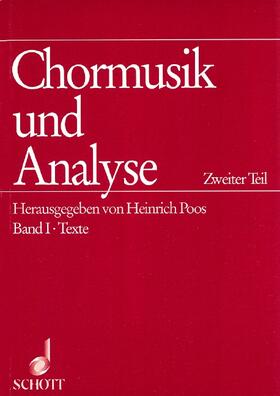 Poos |  Chormusik und Analyse | Buch |  Sack Fachmedien