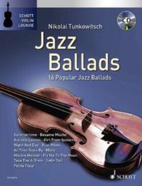  Jazz Ballads. Violine. Ausgabe mit CD | Buch |  Sack Fachmedien