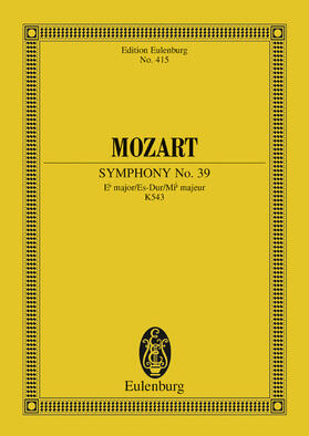 Mozart / Clarke |  Symphony No. 39 Eb major | eBook | Sack Fachmedien