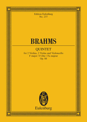 Brahms |  Quintet F major | eBook | Sack Fachmedien