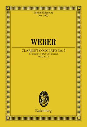 Weber / Heidlberger |  Clarinet Concerto No. 2 Eb major | eBook | Sack Fachmedien