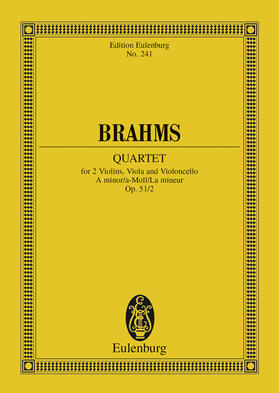 Brahms / Altmann |  String Quartet A minor | eBook | Sack Fachmedien