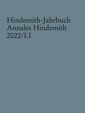 Hindemith-Institut, Frankfurt / Main |  Hindemith-Jahrbuch | Buch |  Sack Fachmedien