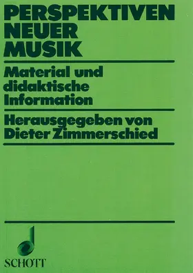 Zimmerschied |  Perspektiven Neuer Musik | Buch |  Sack Fachmedien