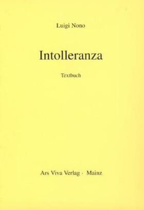  Intolleranza 1960 | Buch |  Sack Fachmedien