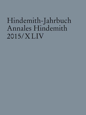 Hindemith-Institut, Frankfurt / Main |  Hindemith-Jahrbuch | Buch |  Sack Fachmedien