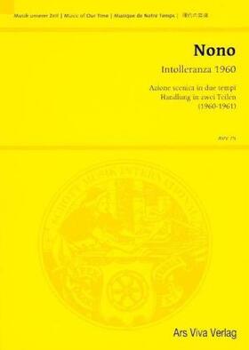 De Benedictis |  Intolleranza 1960 | Buch |  Sack Fachmedien