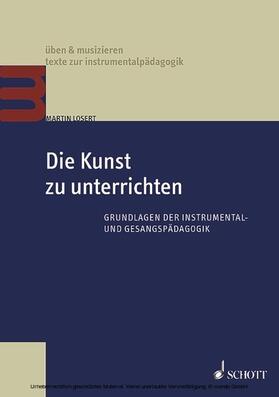 Losert |  Die Kunst zu unterrichten | eBook | Sack Fachmedien