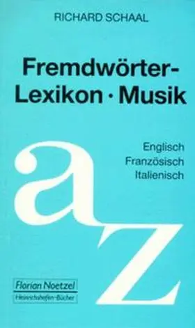 Schaal |  Fremdwörterlexikon Musik | Buch |  Sack Fachmedien