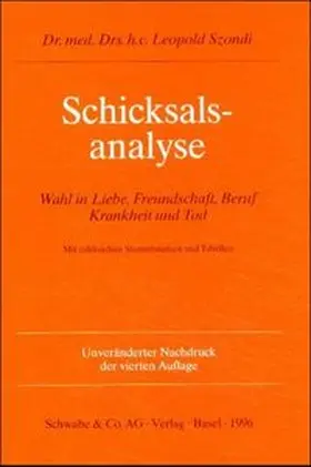 Szondi |  Schicksalsanalyse | Buch |  Sack Fachmedien