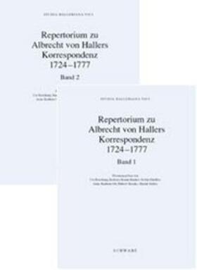 Boschung / Braun-Bucher / Hächler |  Studia Halleriana / Repertorium zu Albrecht von Hallers Korrespondenz 1724-1777 | Buch |  Sack Fachmedien