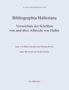 Steinke / Profos Frick / Burkhalter |  Studia Halleriana / Bibliographia Halleriana | Buch |  Sack Fachmedien