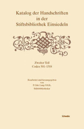  Katalog der Handschriften in der Stiftsbibliothek Einsiedeln. | Buch |  Sack Fachmedien