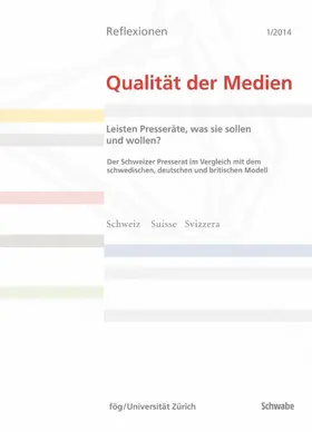 Studer / Zürich |  Leisten Presseräte, was sie sollen und wollen? | eBook | Sack Fachmedien