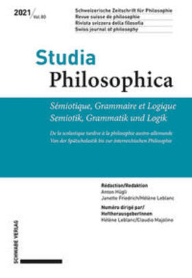 Schweizerische Philosophische Gesellschaft / Leblanc / Majolino |  Sémiotique, Grammaire et Logique / Semiotik, Grammatik und L | Buch |  Sack Fachmedien