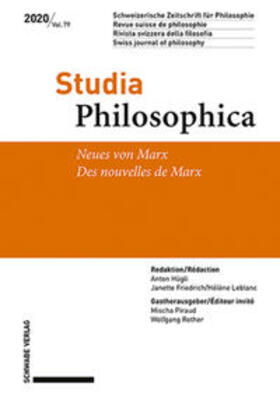 Schweizerische Philosophische / Mischa / Rother |  Neues zu Marx / Des nouvelles de Marx | Buch |  Sack Fachmedien
